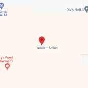 a map of western union stores and stores.