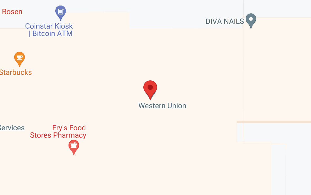 a map of western union stores and stores.