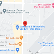 a map of the location of an airport.